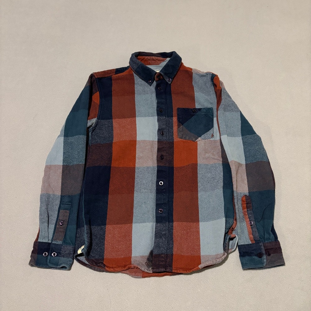 Altamont Flannel Plaid‎ Shirts Mens Medium Canvas Woven Casual Preppy Spring